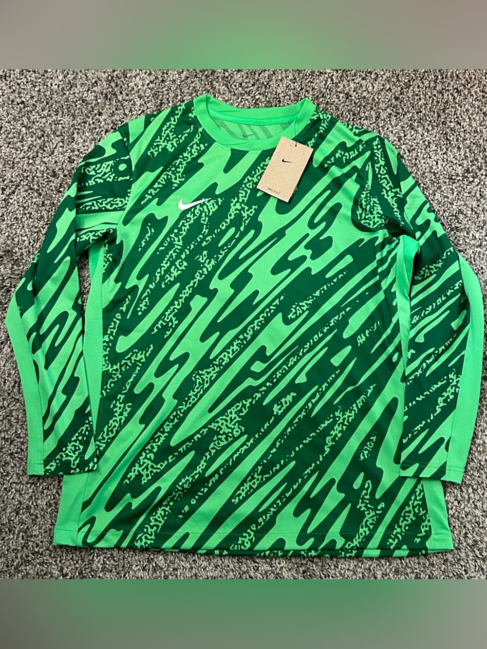 Nike Gardien V Goalkeeper Soccer Jersey Green Women's Size Large FD7479-329